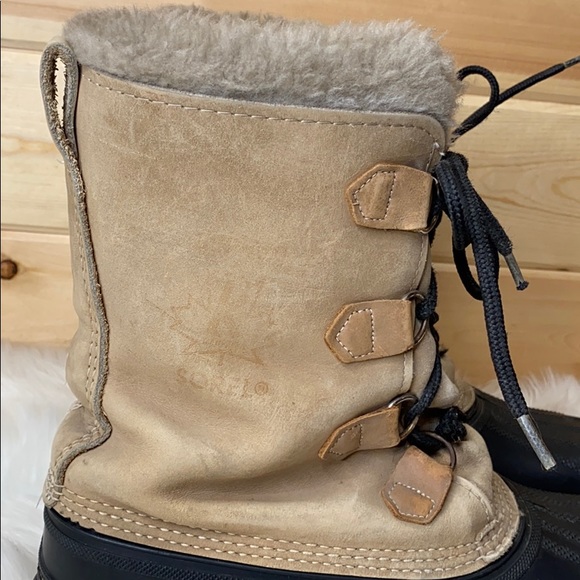 Sorel Kaufman Men's Leather Wool Winter Boots 9 - Picture 2 of 14